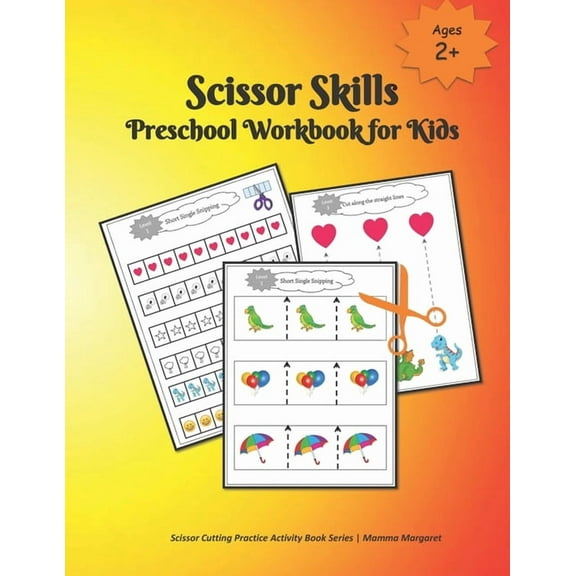 Scissor Skills Preschool Workbook for Kids: Mermaid themed Scissor Cutting Practice Activity Book - scissor cutting book for kids -Preschoolers and Ki