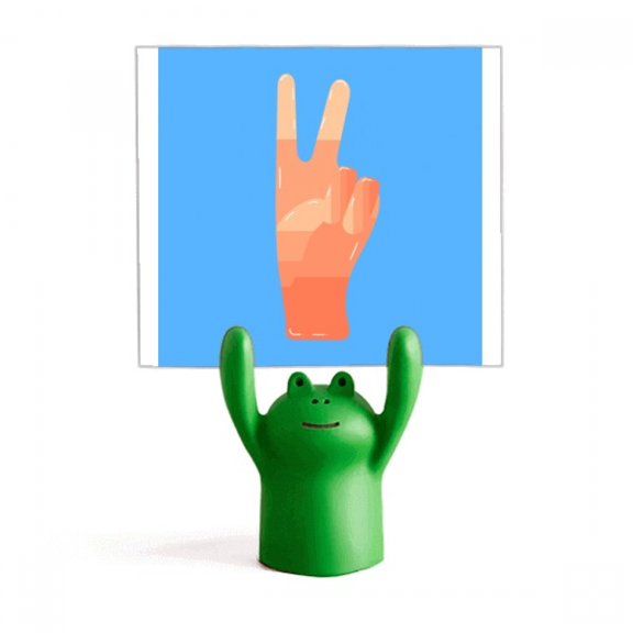 Scissorhands Netcut Clippers Lively Hand Memo Holder Cartoon Animal Frog Stand Decoration
