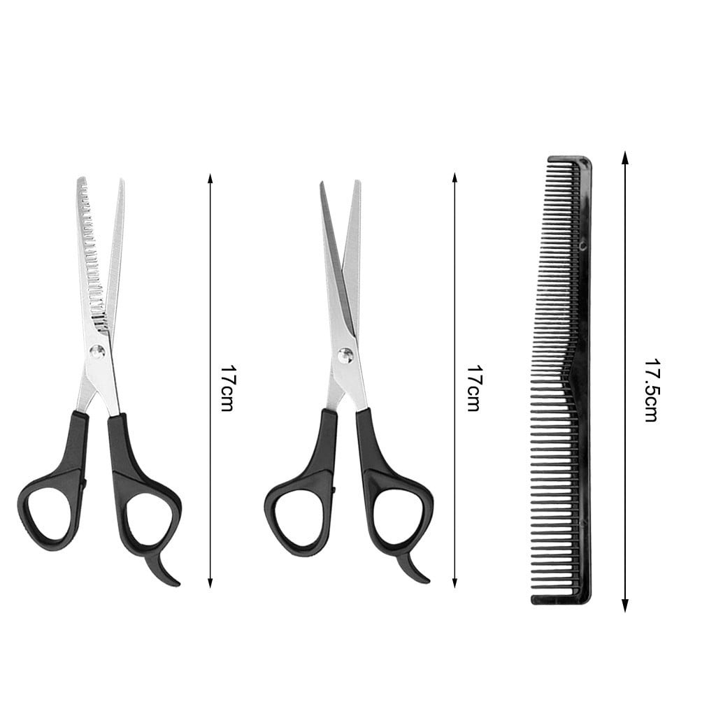 Scissors*2, Comb*1 Bradem , Comb Shears Scissors Hair Hairdressing 15Cm Salon Set Scissors Hair Care, Hair Care Black, One Size Polyester Hair Care Net