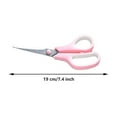 thumbnail image 1 of ​​ Scissors - 5-Inch Stainless Steel Blades Craft Scissors for Office, Home, and Light Paper Cutting, Ergonomic Rubber Handles, 1 of 3
