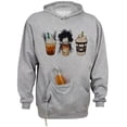 thumbnail image 1 of Scissors Coffee Halloween Beer Holder Tailgate Hoodie Sweatshirt Unisex 2X-Large Oxford, 1 of 4