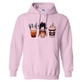 thumbnail image 1 of Scissors Coffee Halloween Hoodie Sweatshirt Unisex 2X-Large Pink, 1 of 5