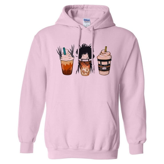 Scissors Coffee Halloween Hoodie Sweatshirt Unisex 2X-Large Pink