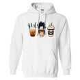 thumbnail image 1 of Scissors Coffee Halloween Hoodie Sweatshirt Unisex Large White, 1 of 5