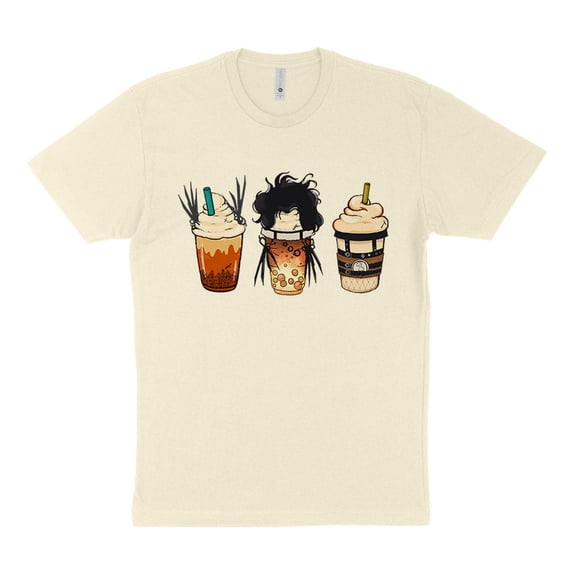 Scissors Coffee Halloween Shirt Unisex X-Small Natural