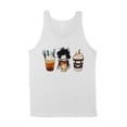 thumbnail image 1 of Scissors Coffee Halloween Tank Top Unisex Large White, 1 of 5