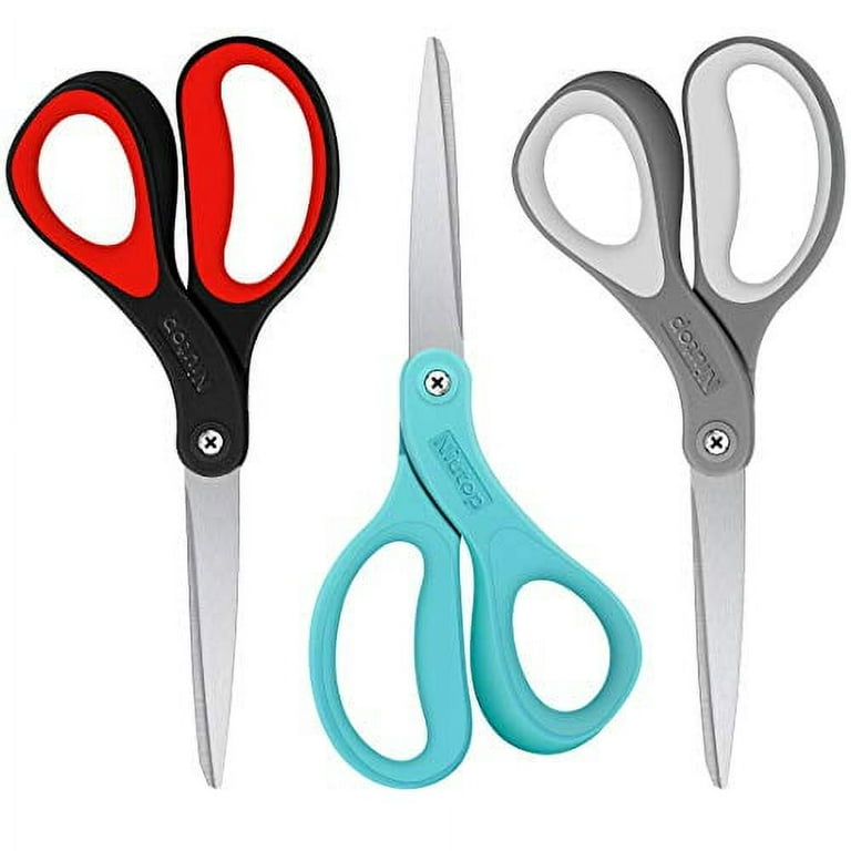 Scissors, Niutop 8 All Purpose Scissors Heavy Duty Ergonomic Comfort Craft  Shears Sharp Scissors for Office Home Household Sewing High/Middle School