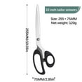 thumbnail image 1 of Scissors Plastic Handle Stainless Steel Large Size Scissors Household Office Fabric Leather Cutting, Xinsrenus Under $5! Scissors Plastic Handle Stainless Steel, 1 of 7