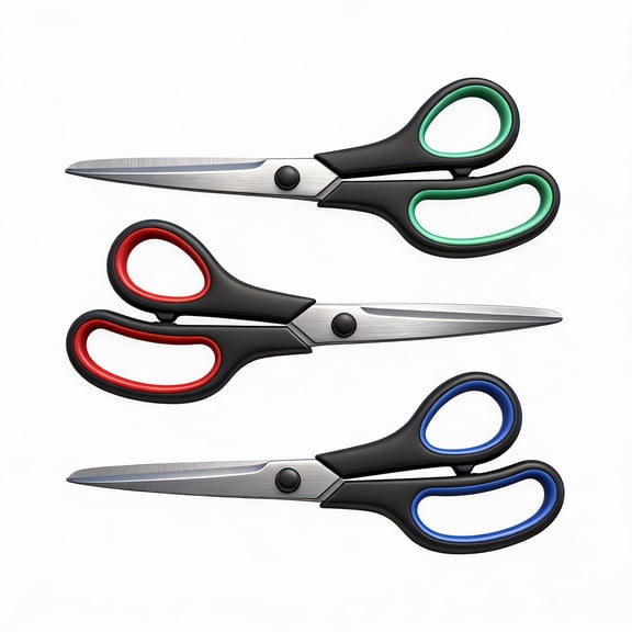 GARITIN 3 Pack Scissors Set, Heavy Duty Stainless Scissors Set, Sewing Supplies Scissors with Sharp Blades and Comfort Grip Handles, Suitable for School, Office and Family Daily Use