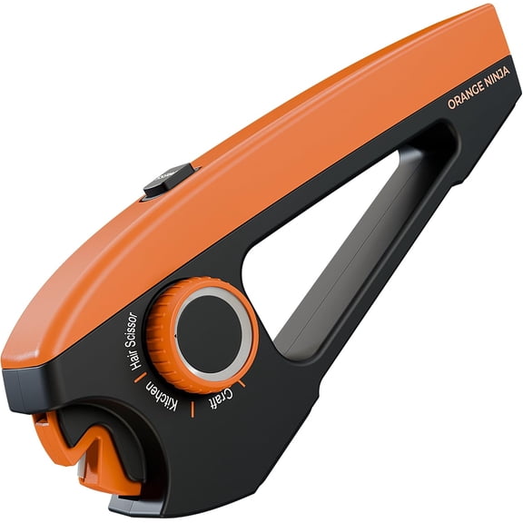 Scissors Sharpener  4 Angle Settings for Kitchen, Fabric, Sewing, Craft & Straight Hair Scissors  Quick, Easy Manual Sharpener  Right-Hand Use