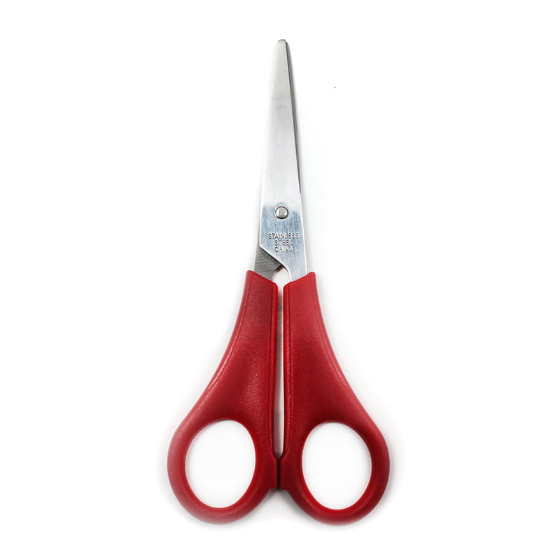 Bazic 8 Soft Grip Stainless Steel Scissors