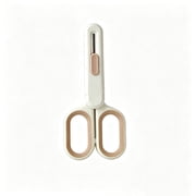 Scissors and Utility Knife 2 in 1, Stainless Steel Paper Cutter, Office Unboxing Tool, All in One Cutting Shears with Retractable Blade, Multi Tool Scissors for Delivery Packages, Home Craft Scissor