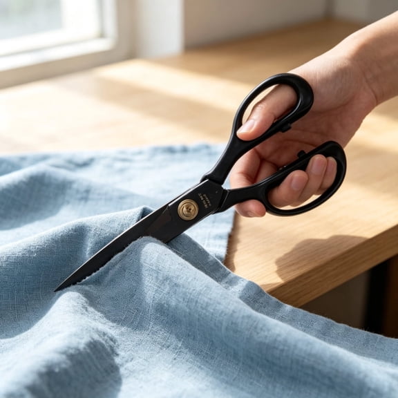 ScissorsHeavy Duty 8 inch Sewing ScissorsFabric Scissors for Leather Tailor,Tailoring Shears for Home Office Craft Black
