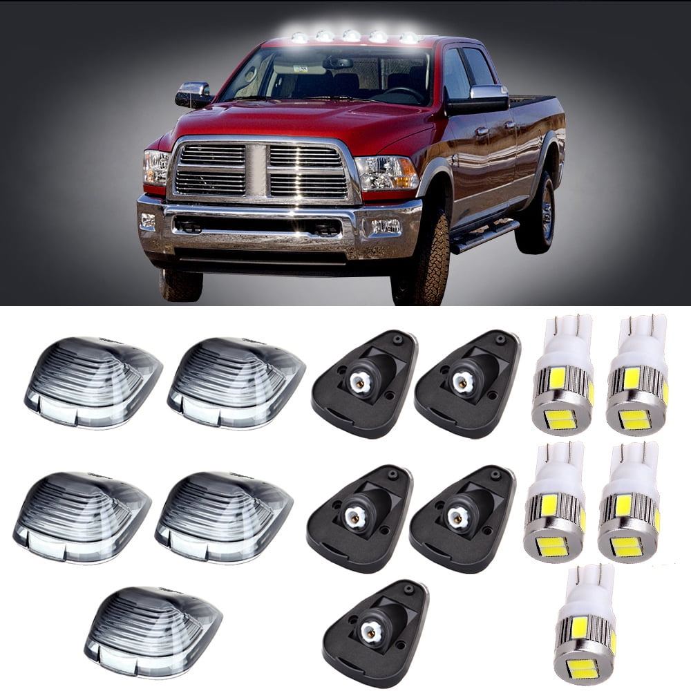 Scitoo 5x Smoked Cab roof running Marker Lens + Supe WhiteT10 921 High ...