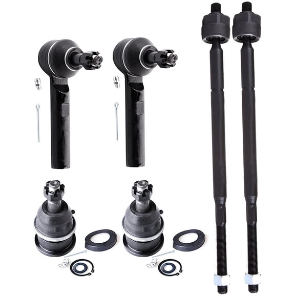 Scitoo 6PC Front Lower Ball Joints Inner and Outer Tie Rod Ends Suspension Kit fit 2004 2005 2006 for Chrysler Pacifica
