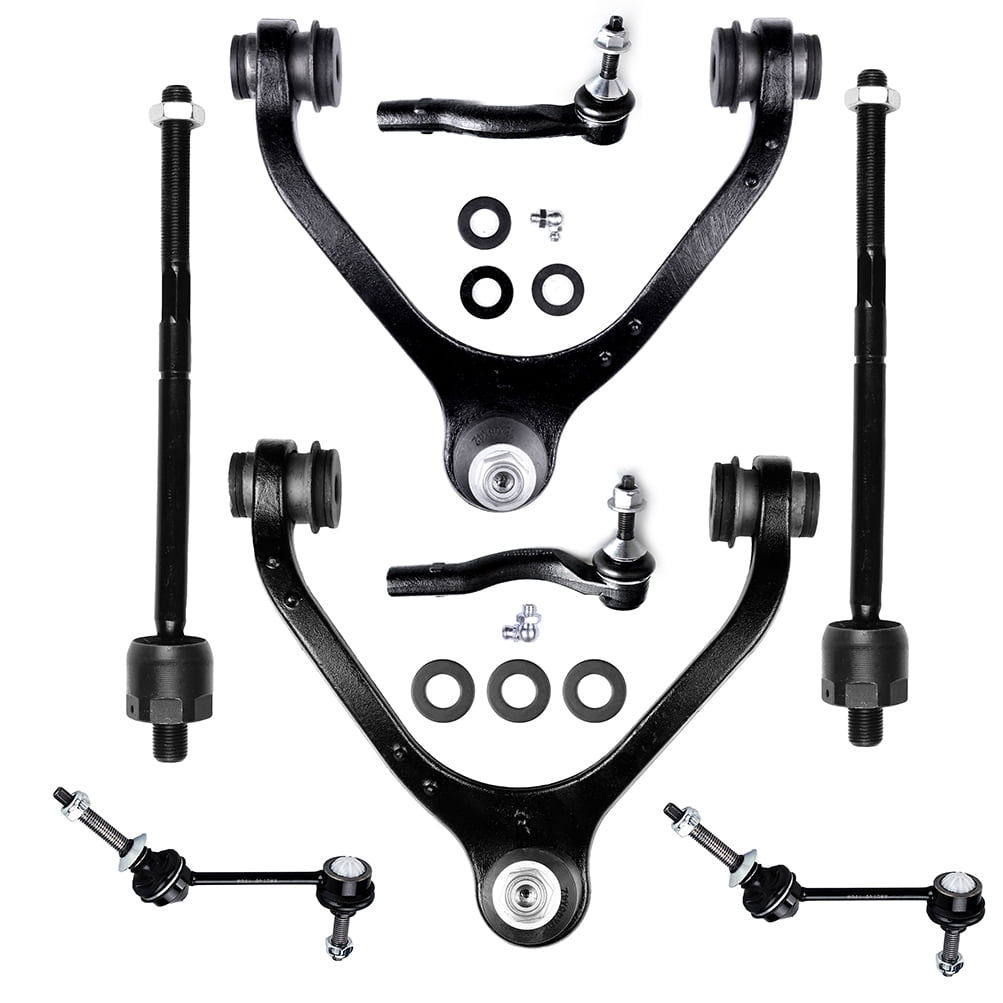 8pc Front Suspension Kit For 04-08 Pontiac Grand Prix - Control Arms, Tie Rods, Sway Bar - Autodayplus