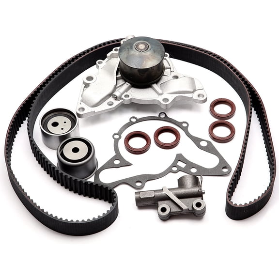 Scitoo TBK323 Timing Belt Kit Water Pump with Hydraulic Tensioner Fits 00 - 06 Hyundai XG350 Santa Fe Kia Sedona 3.5L 3.5 Fits select: 2002-2005 KIA SEDONA EX/LX, 2003-2004 HYUNDAI SANTA FE GLS/LX