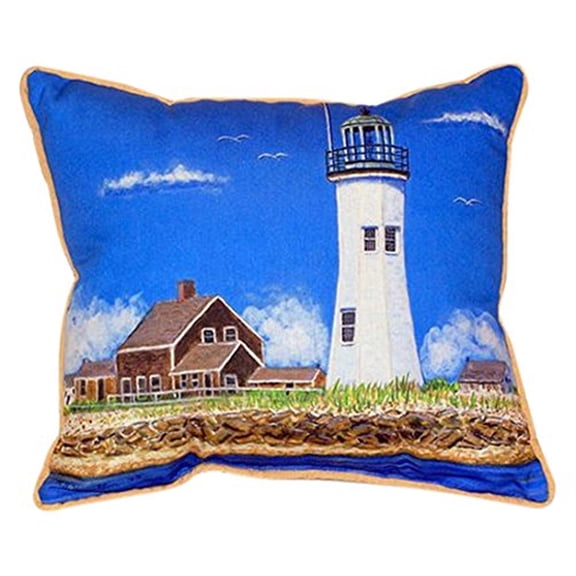 Scituate MA Lighthouse Large Indoor/Outdoor Pillow 16x20