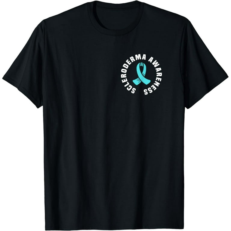Scleroderma Awareness Teal Ribbon Pocket Systemic Sclerosis T 