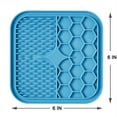thumbnail image 1 of Scmkd 6in Lick Pad, Slow Feeder Mat Silicone Dispenser Pet Feeding Licking Bathing Distraction Pad For Dog, 1 of 9