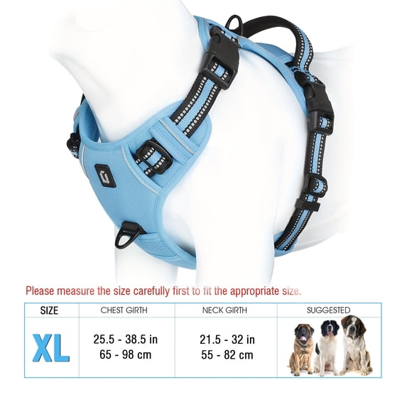 Scmkd Easy Walking No-Pull Dog Harness With Handle - Reflective Training