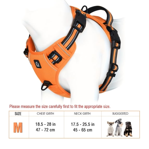 Scmkd Easy Walking No-Pull Dog Harness With Handle - Reflective Training