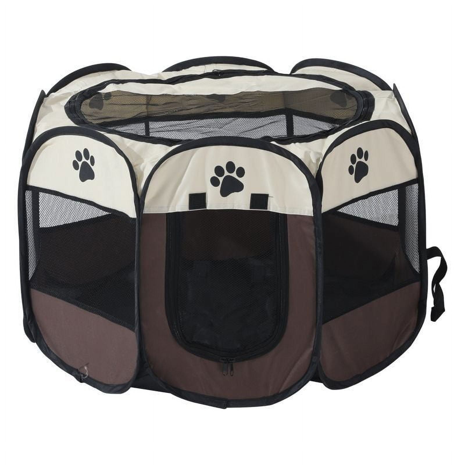 Scmkd Portable Pet Playpen, Foldable Dog Playpen, Octagon Puppy Playpen