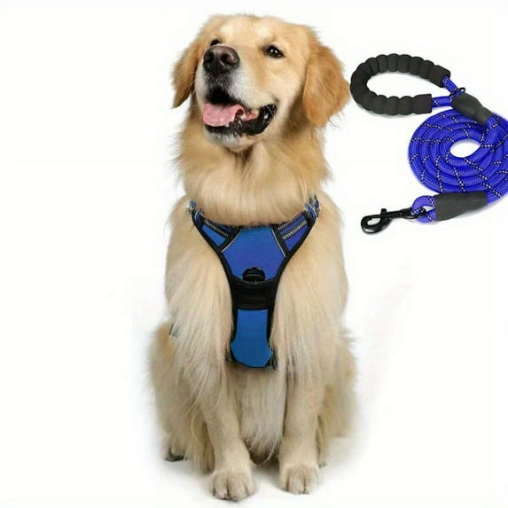 Scmkd Reflective No-Pull Dog Harness & Leash Set, for Cats and Dogs, Machine Washable