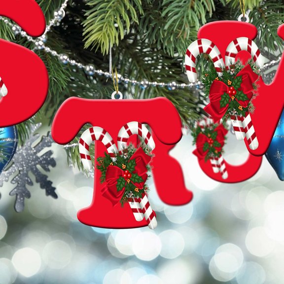 Scnor Letters Hanging Pendant Ornaments,Letter Decor for Birthday Parties,Wedding,Christmas Decor and Holiday Home Decor,Xmas Tree Decorations,DIY Projects Crafts T