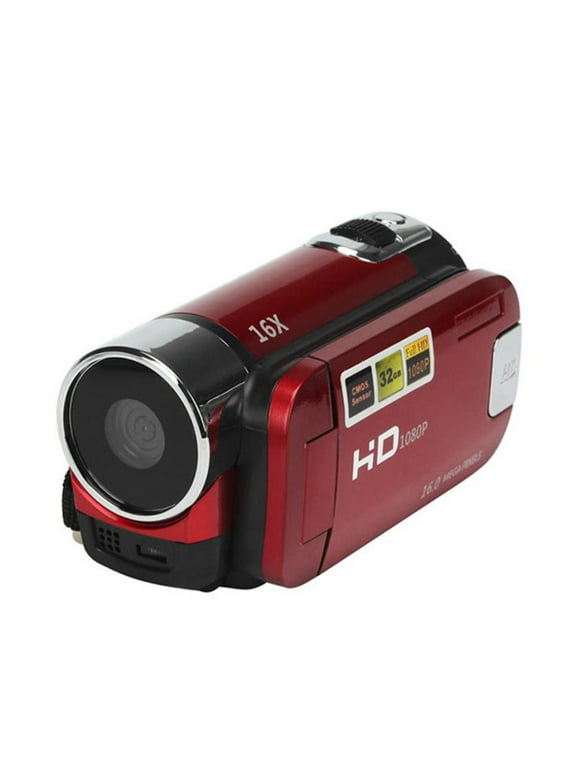 Scnor Recorder in Clearance- HD 1080P 16M 16X Digital Zoom Video Camcorder Camera DV Red