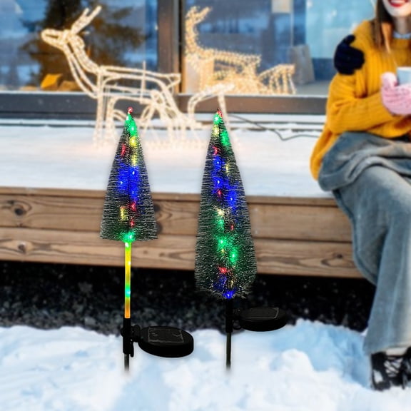 Scnor Solar Christmas Lights Christmas Tree Light on Clearance