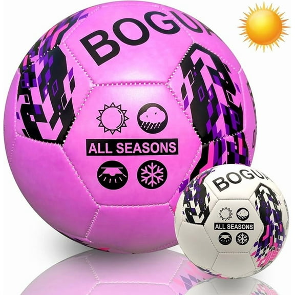 Scoccer Ball,Discoloration in The Sun Balls,Official Size 5/4,Extra Pump Change Color Ball Gift for Teen Boys,Girls,Adults