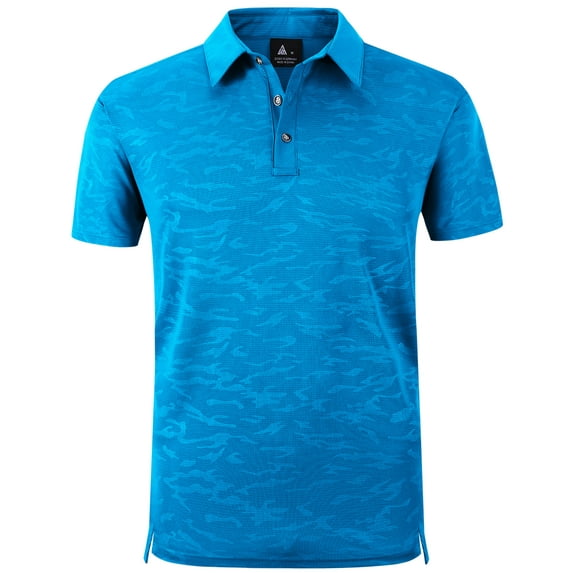 Geeksport Men's Casual Easy Care Short Sleeve Polo Shirt