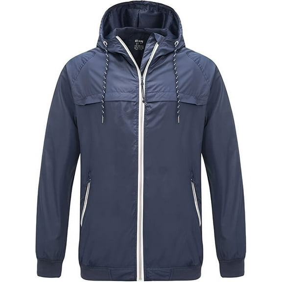 Scodi Men’s Wind Coat Jacket – Windproof Outdoor Hiking Raincoat with Hood