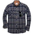 thumbnail image 1 of Geeksport Mens Flannel Shirts Long Sleeve Plaid Shirt for Men Casual Button Down Work Shirts, 1 of 6