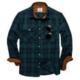 thumbnail image 1 of Geeksport Mens Flannel Shirts Long Sleeve Plaid Shirt for Men Casual Button Down Work Shirts, 1 of 6