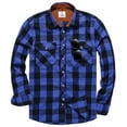 thumbnail image 1 of Geeksport Mens Shirts Button Down Regular Fit Long Sleeve Plaid Flannel Casual Shirts, 1 of 6