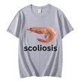 thumbnail image 1 of Scoliosis Funny Shrimp Meme T-shirt Unisex Fashion, 1 of 5