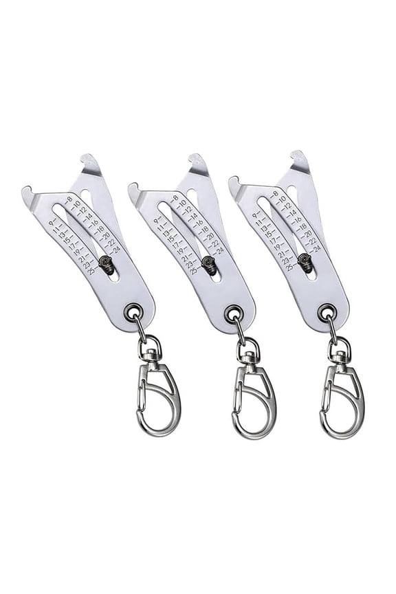 Scomeri Nut Sizer, Thread Size Verification Tool, Scomeri Portable Thread Size Checker Keychain
