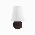 thumbnail image 1 of Sconce Wall Lamp Light Fixture, Black Bronze, Fabric, Living Kitchen Cafe Bistro Hospitality Restaurant, Modern Contemporary HB33874, 1 of 9