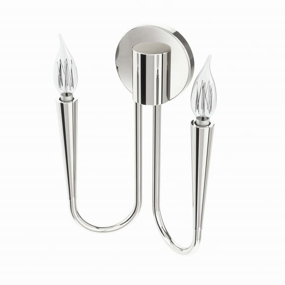 Sconce Wall Lamp Light Fixture, Silver, Metal, Living Kitchen Cafe Bistro Hospitality Restaurant, Modern Contemporary HB33936