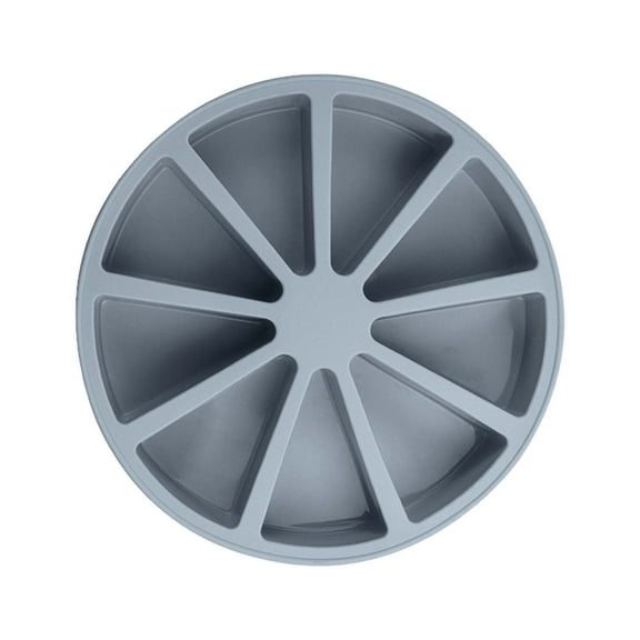 Scone Pan Silicone Scone Pans for Baking Wedge Pan 9-slot Silicone Pie Pans for Combread Polenta or Biscuits BPA free Gray
