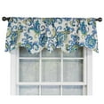 thumbnail image 1 of Sconset Rega Style 3" Rod Pocket Valance 50" x 17" Cornflower by RLF Home, 1 of 3