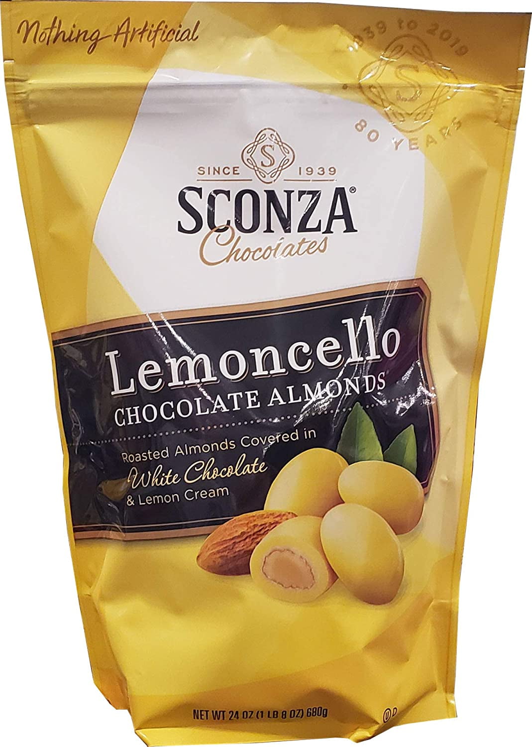 Sconza Lemoncello Almonds, 24 Ounce