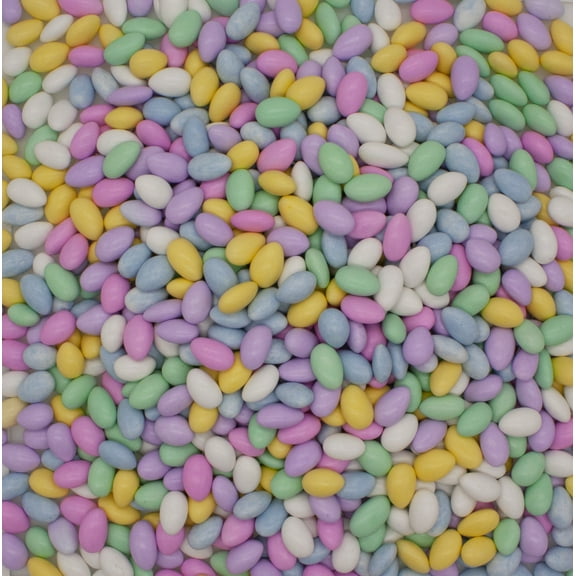 Sconza's Jordan Almonds Assorted - Almonds Coated with Hard Candy Shell 5 Pounds in a Resealable Bulk King of Sweets Bag