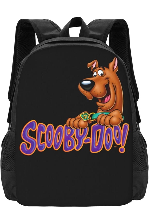 Scooby Anime D-oo Backpack for men and Women, Kawaii Backpack, Cartoon Book Bag, Lightweight, Cute, Travel Backpack, Black, One Size