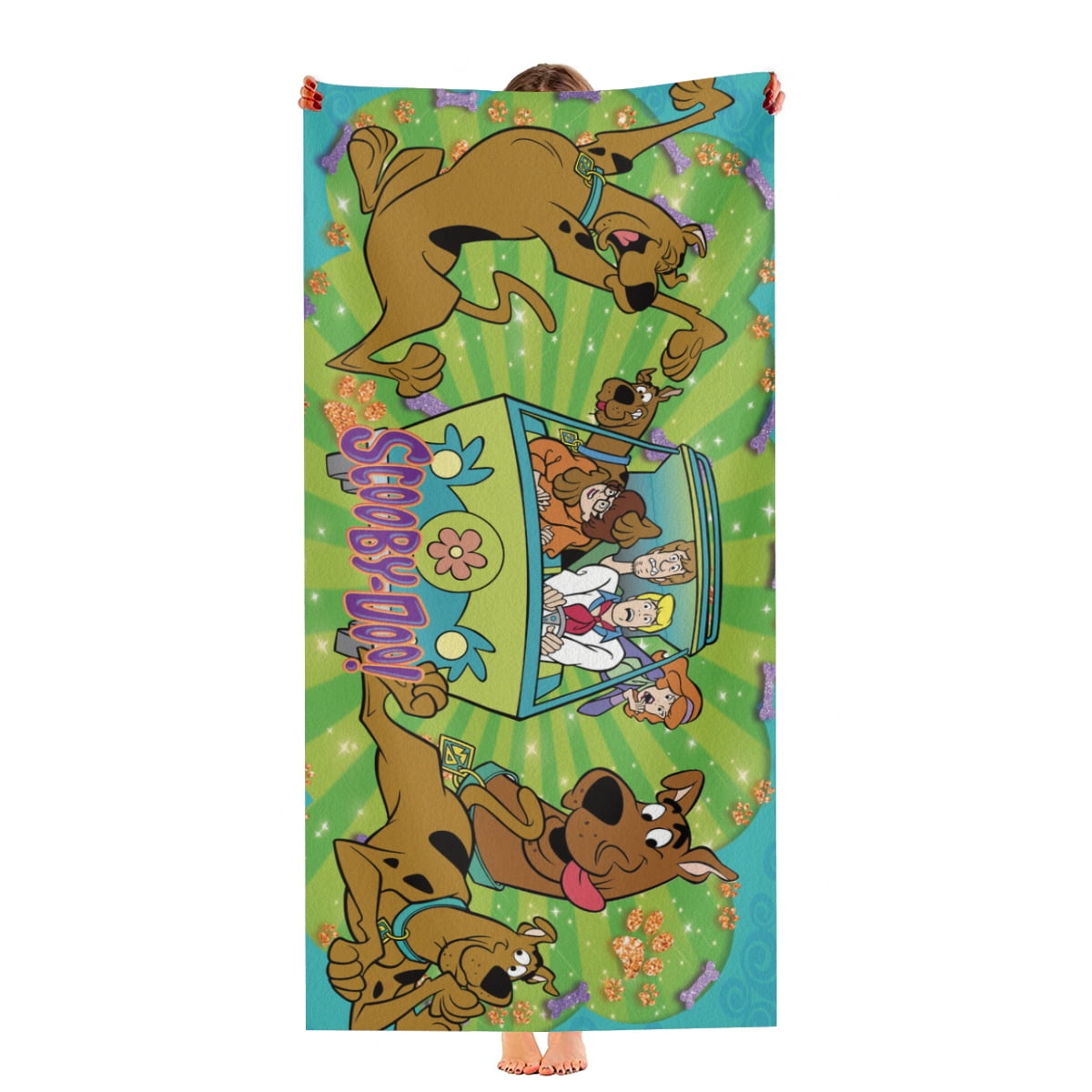 Scooby Beach Towel Gift for Women Girls Boys Teenager Men 30"x60" Quick Drying Microfiber