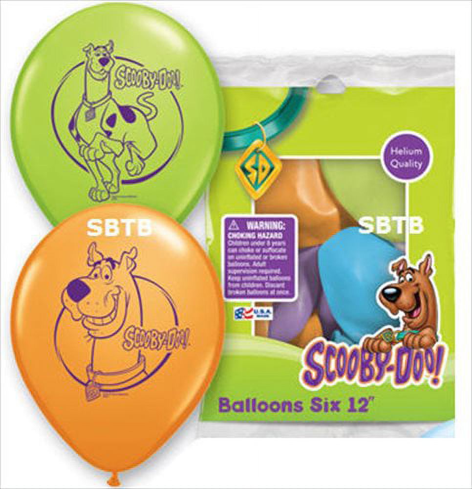 Scooby Doo 12" Latex Balloons (6 Pack) Party Supplies
