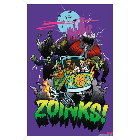Scooby-Doo (1969) - Zoinks! Monsters Wall Poster, 22.375" x 34" Framed