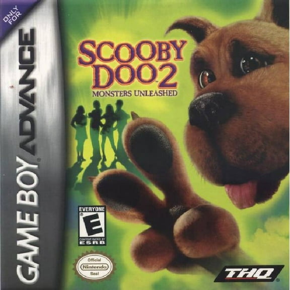 Restored Scooby-Doo 2: Monsters Unleashed by THQ, Action & Adventure Video Game for Nintendo Game Boy Advance